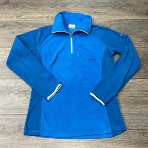Columbia‎ Women’s Blue Lightweight Quarter Zip Fleece Sweatshirt Size M